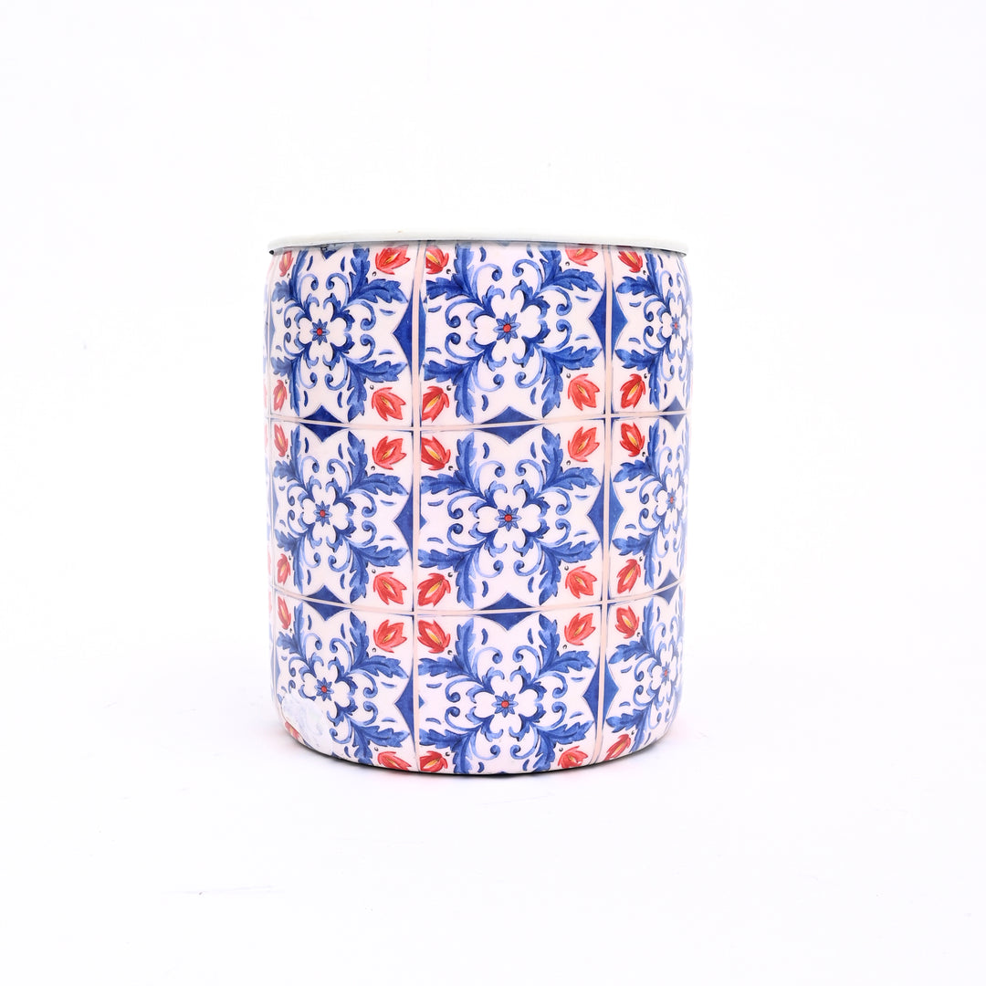 Small Round Floral Planter – Decorative Indoor & Outdoor Flower Pot