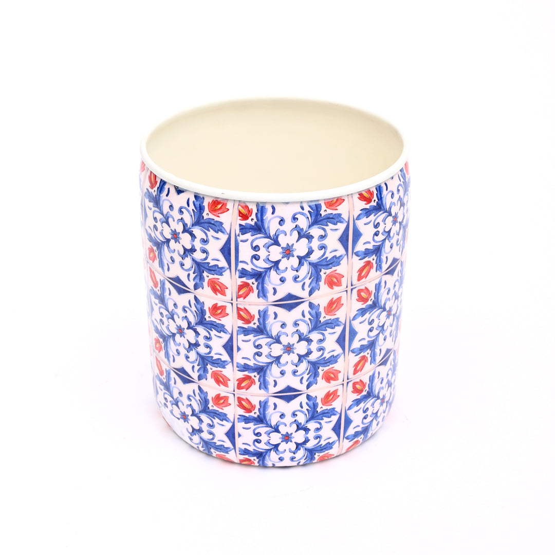 Small Round Floral Planter – Decorative Indoor & Outdoor Flower Pot