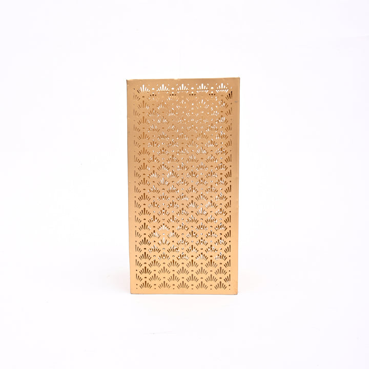 Metal Jali Lantern with Handle – Vintage Hanging Candle Holder