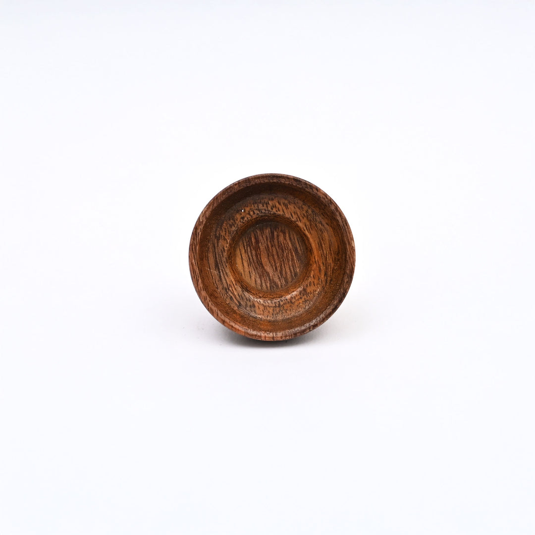 Ensemble de 6 boutons d'armoire en bois Brown Hollow