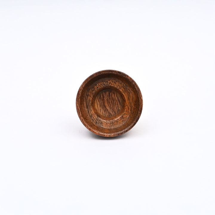 Ensemble de 6 boutons d'armoire en bois Brown Hollow