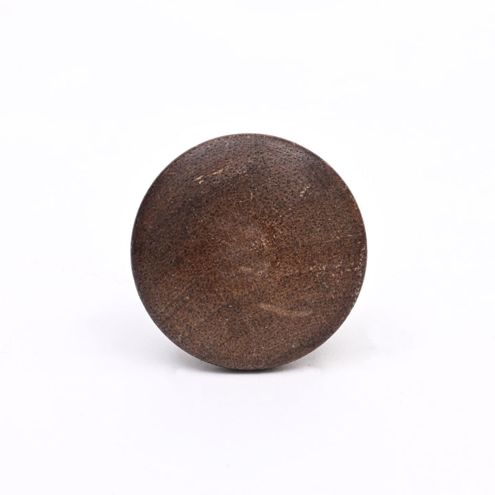 Ensemble de 6 boutons classiques en bois marron en bois de manguier