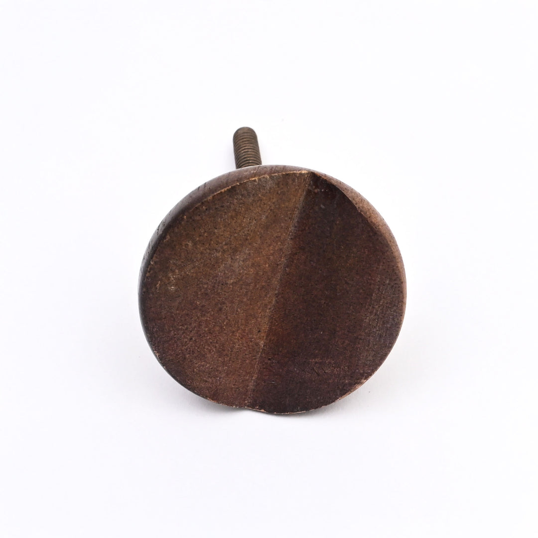 Ensemble de 6 boutons de tiroir en bois moderne marron