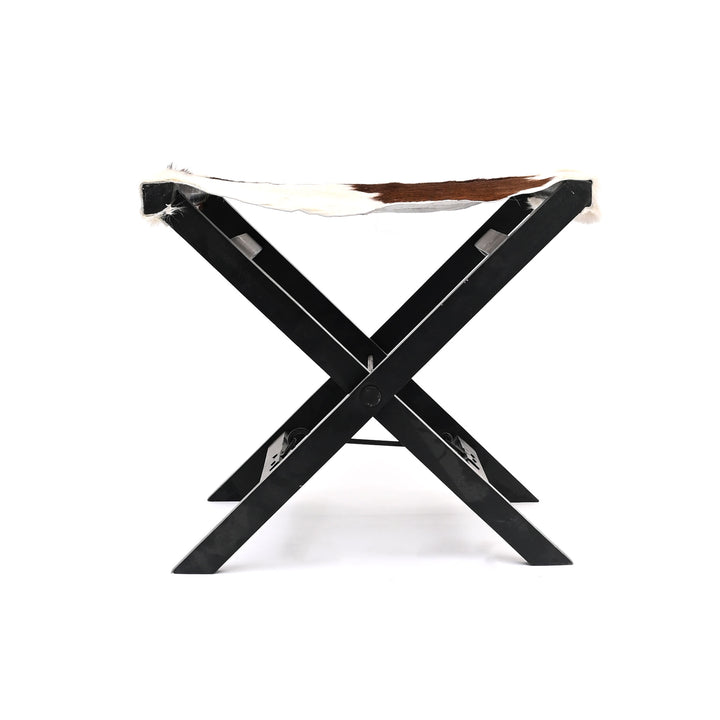 Sgabello da campeggio pieghevole Hairon pelle legno