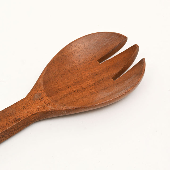 Wooden Paper Print Salad Server