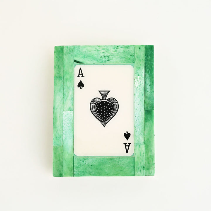 Emarald Ace playing cards box