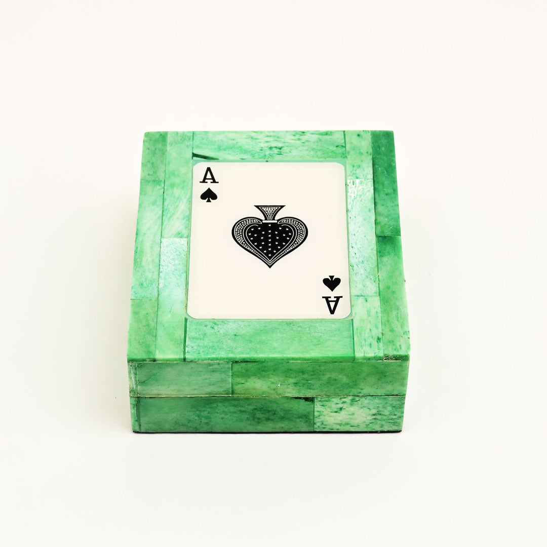 Emarald Ace playing cards box