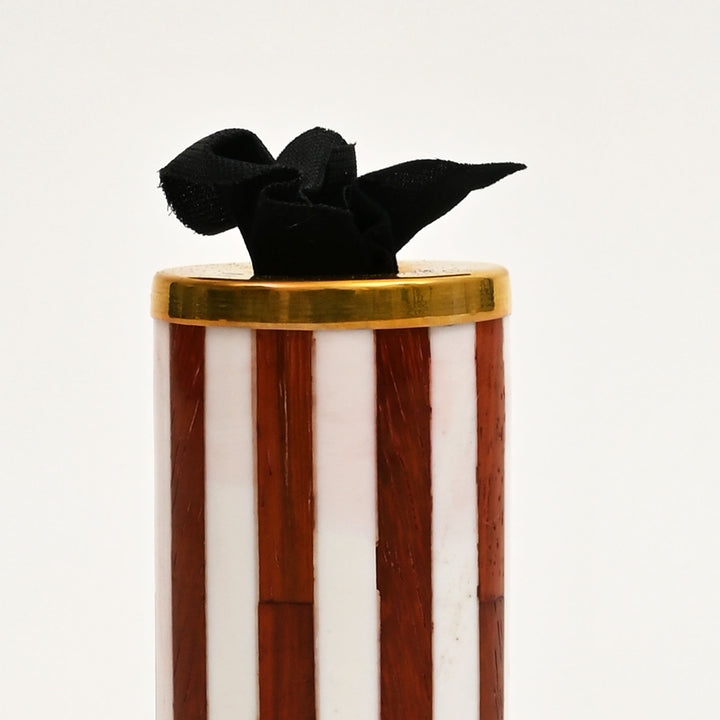Striped Pattern Candle Holder