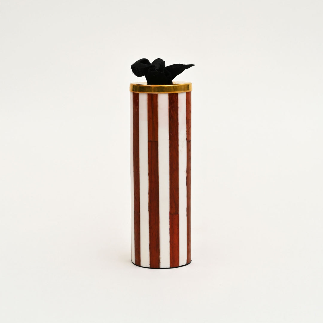 Striped Pattern Candle Holder