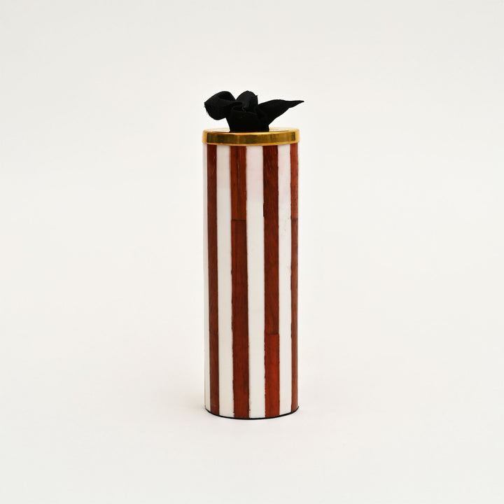 Striped Pattern Candle Holder