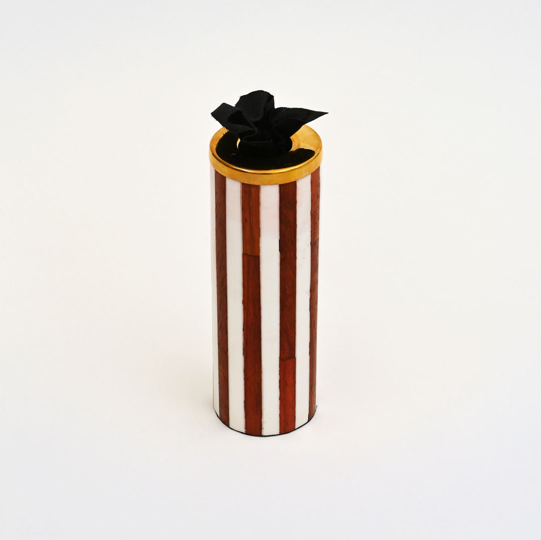 Striped Pattern Candle Holder