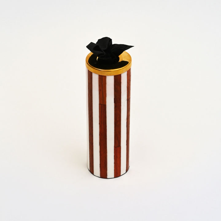 Striped Pattern Candle Holder