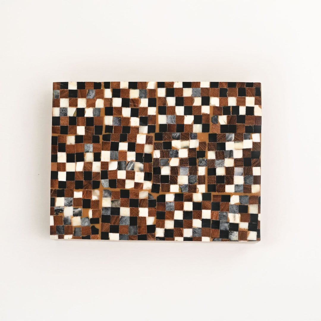 Wooden Mosaic Card Box