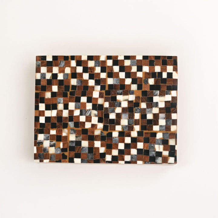 Wooden Mosaic Card Box