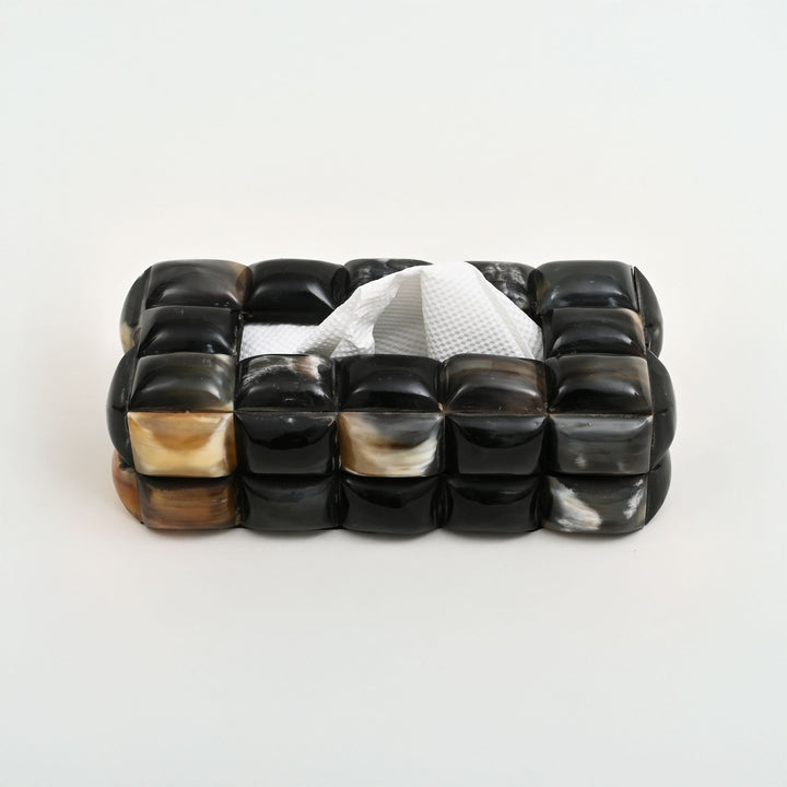 Bubble Pattern Bone Inlay Tissue Box