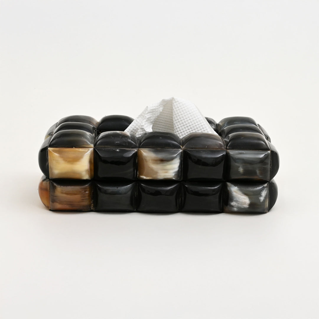Bubble Pattern Bone Inlay Tissue Box