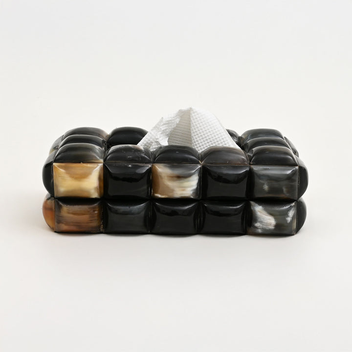 Bubble Pattern Bone Inlay Tissue Box