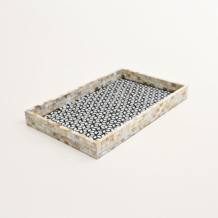 Cube Pattern Decorative Tray