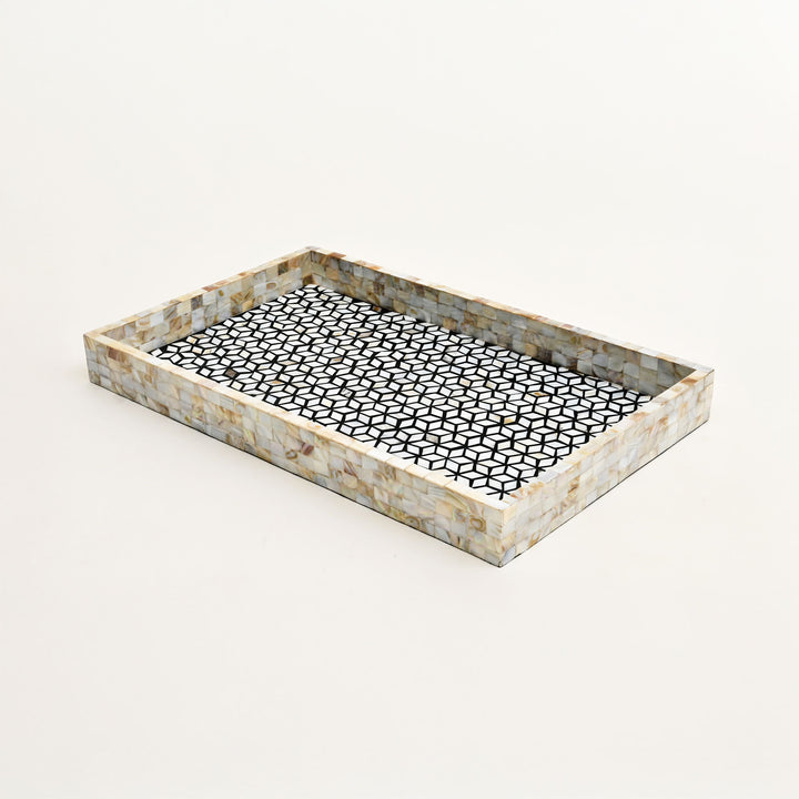 Cube Pattern Decorative Tray