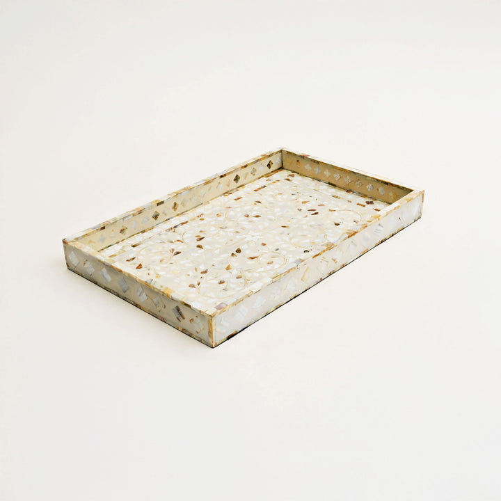 Floral Resin Decorative Tray