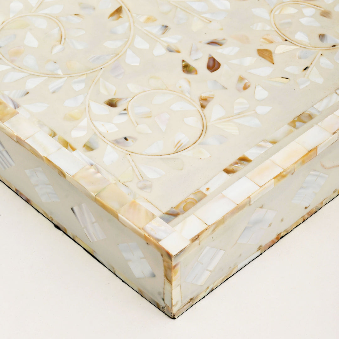 Floral Resin Decorative Tray