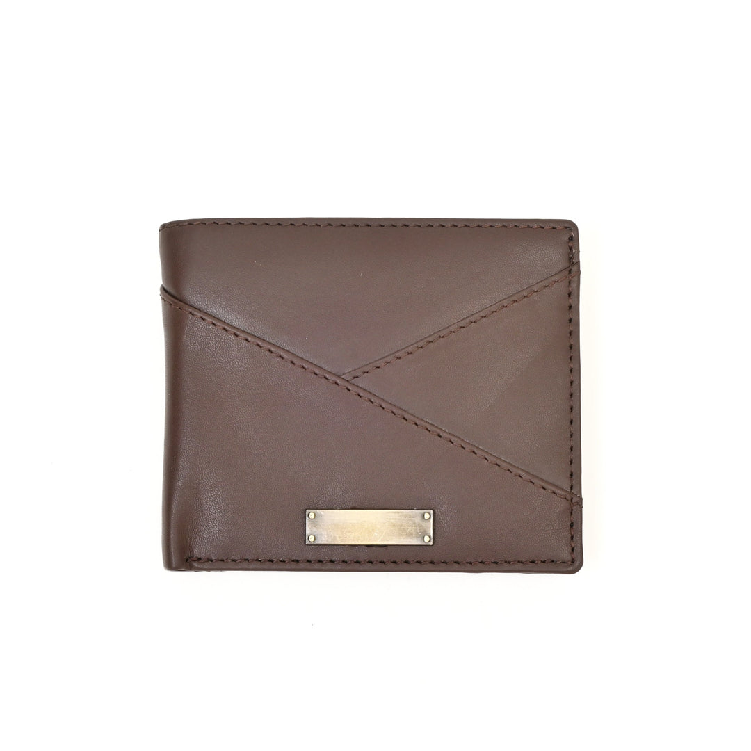 Men’s Leather Wallet 2S Napbrn – Premium Brown Napa Leather Wallet with Coin Pocket & 4 Card Slots | Elegant Slim Bifold Design