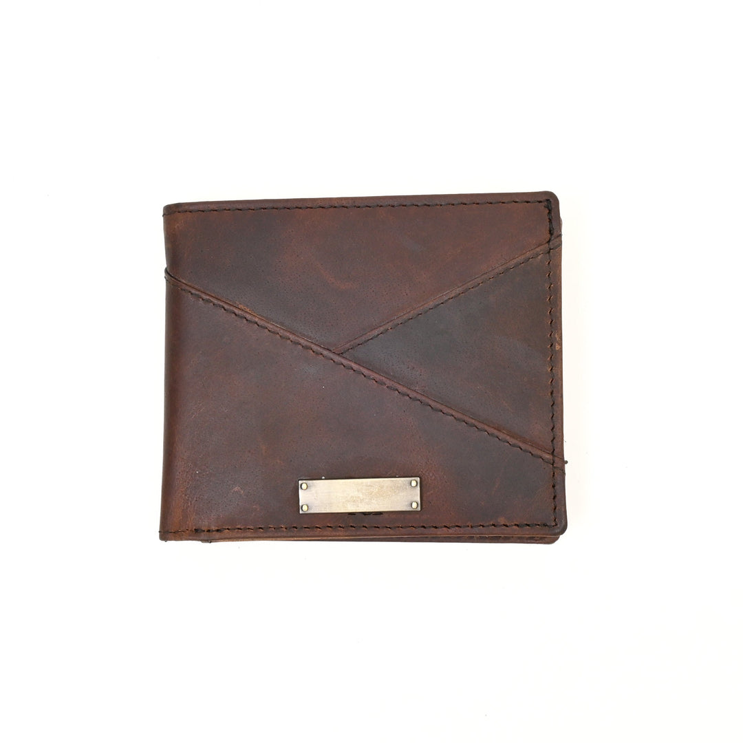 Leather Wallet 2B Crnbrn – Premium Brown Full-Grain Leather Wallet for Men with Coin Pocket & 4 Card Slots