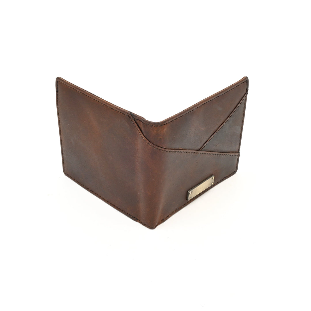 Leather Wallet 2B Crnbrn – Premium Brown Full-Grain Leather Wallet for Men with Coin Pocket & 4 Card Slots