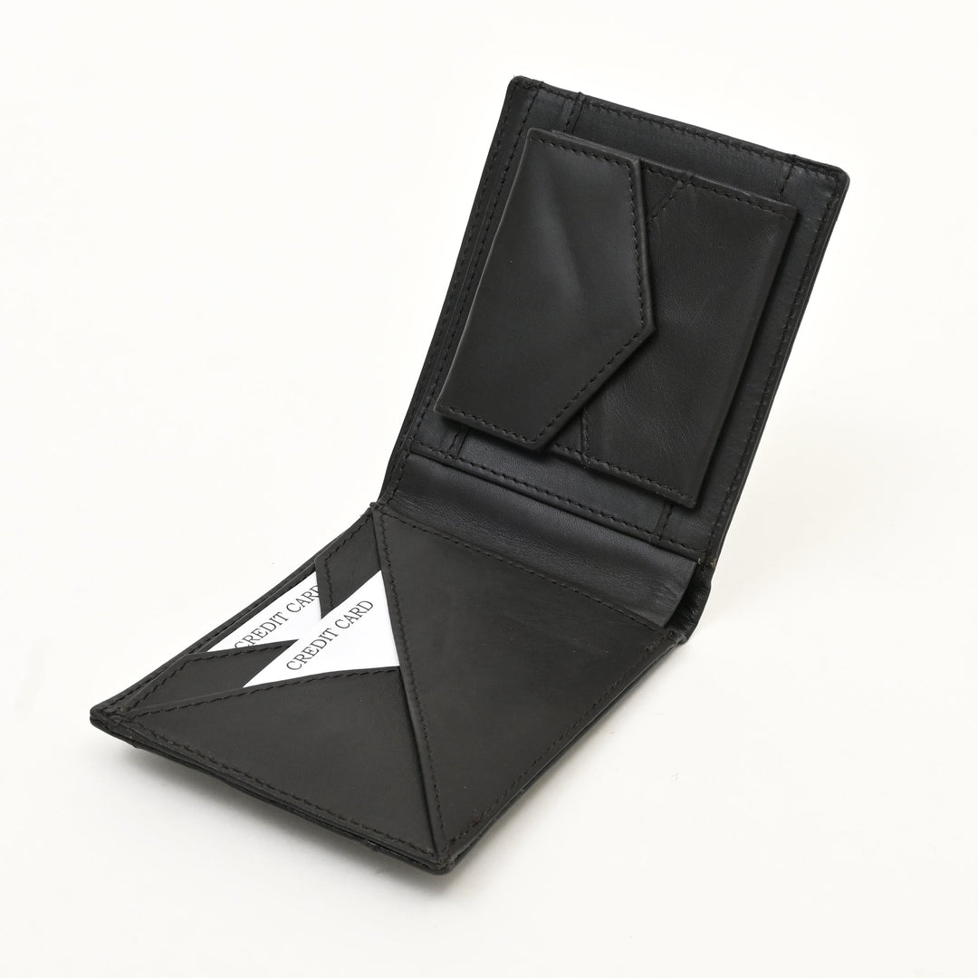 Leather Wallet 2B Crngrn – Premium Green Full-Grain Leather Wallet for Men with Coin Pocket & 4 Card Slots