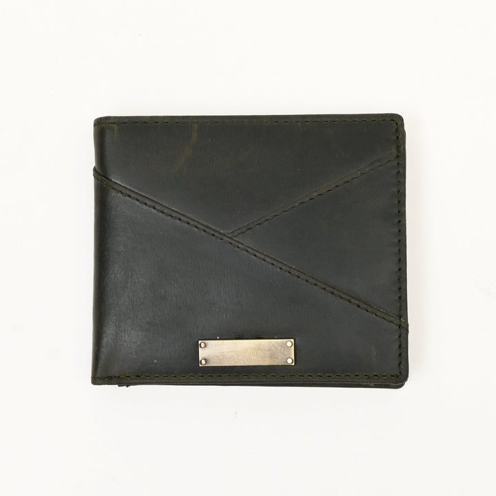 Leather Wallet 2S Crngrn – Premium Green Full-Grain Leather Slim Wallet for Men with Coin Pocket & Card Slots