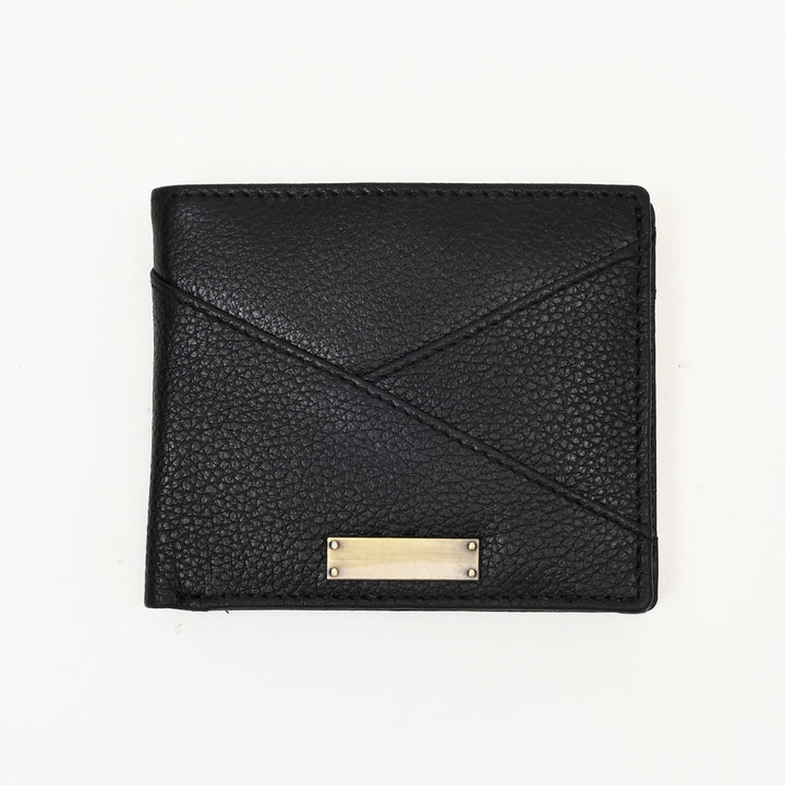 Men’s Leather Wallet 2S Grablk – Premium Black Grained Napa Leather Wallet with Coin Pocket & 4 Card Slots | Luxury Slim Bifold Design