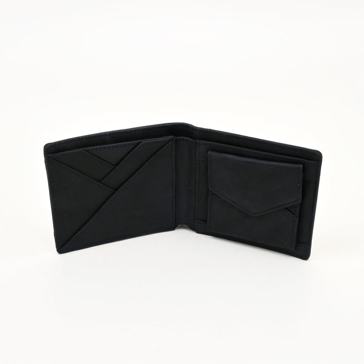 Leather Wallet 1B Waxblu – Premium Waxy Blue Full Grain Leather Wallet for Men | Stylish & Functional Design