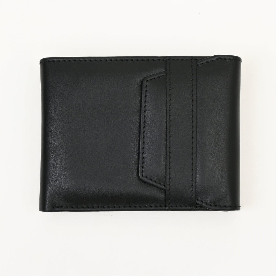 Men’s Leather Wallet 3S Napblk – Premium Black Napa Leather Slim Wallet with Coin Pocket & 6 Card Slots | Luxury Handcrafted Gents Wallet