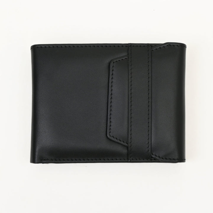 Men’s Leather Wallet 3S Napblk – Premium Black Napa Leather Slim Wallet with Coin Pocket & 6 Card Slots | Luxury Handcrafted Gents Wallet