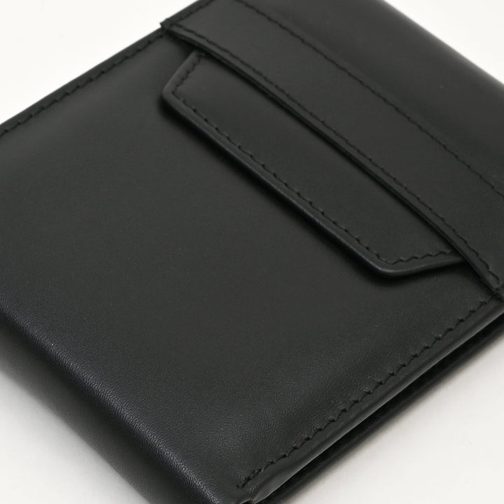 Men’s Leather Wallet 3S Napblk – Premium Black Napa Leather Slim Wallet with Coin Pocket & 6 Card Slots | Luxury Handcrafted Gents Wallet