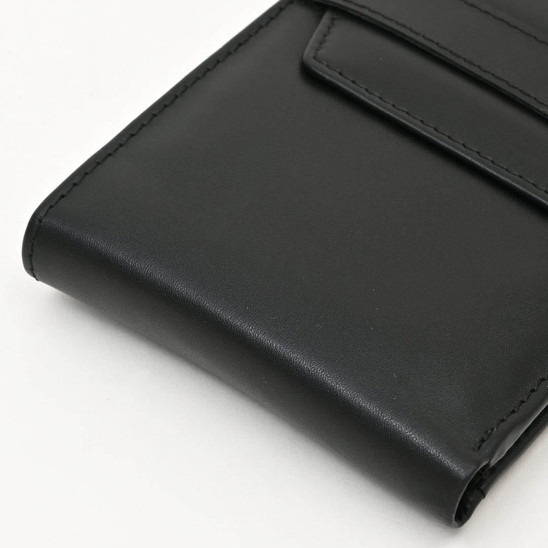 Men’s Leather Wallet 3B Napblk – Premium Black Napa Leather Wallet with Coin Pocket & 6 Card Slots | Elegant Slim Bifold Design