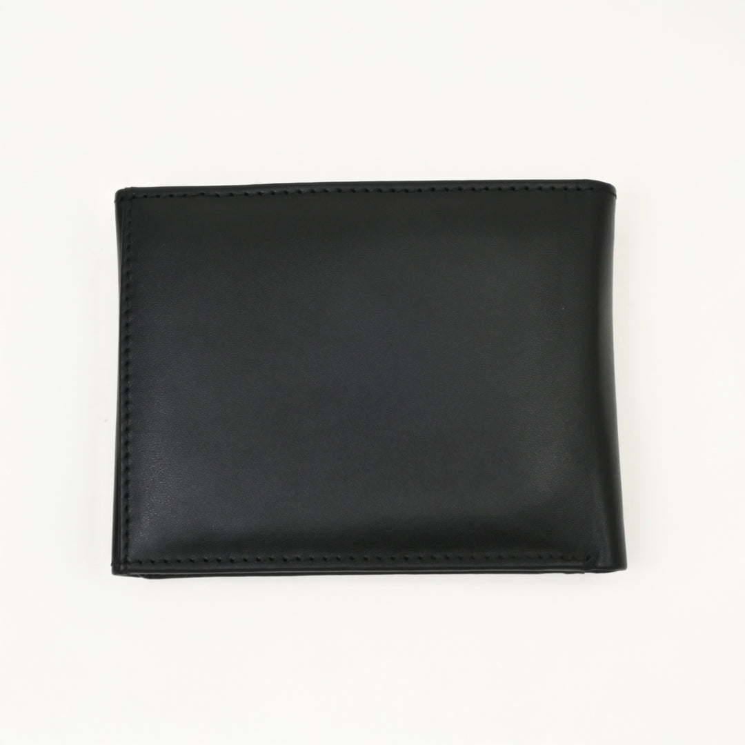 Men’s Leather Wallet 3B Napblk – Premium Black Napa Leather Wallet with Coin Pocket & 6 Card Slots | Elegant Slim Bifold Design
