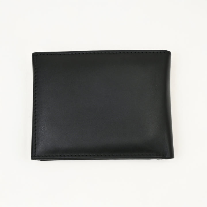 Men’s Leather Wallet 3B Napblk – Premium Black Napa Leather Wallet with Coin Pocket & 6 Card Slots | Elegant Slim Bifold Design