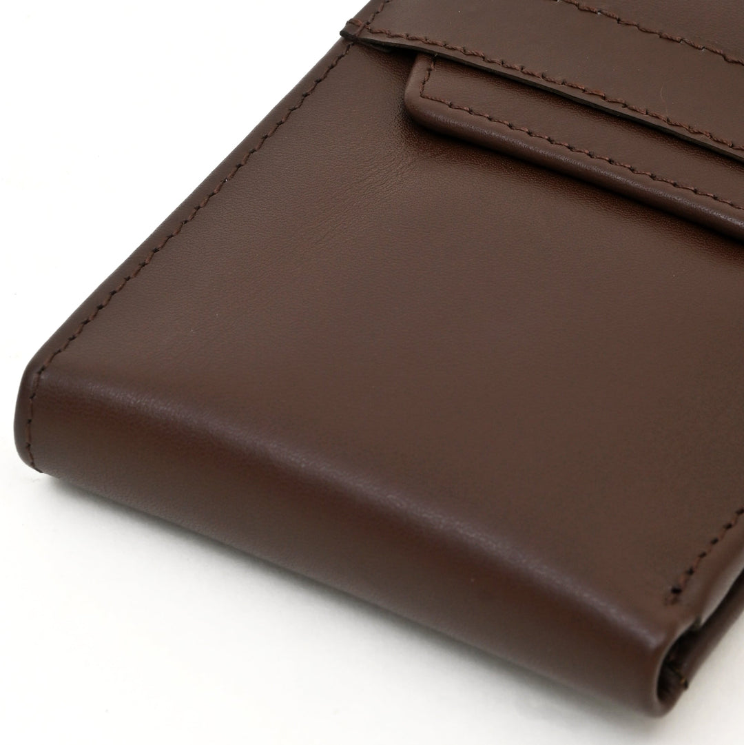 Men’s Leather Wallet 3B Napbrn – Premium Brown Napa Leather Wallet with Coin Pocket & 6 Card Slots | Elegant Slim Bifold Design