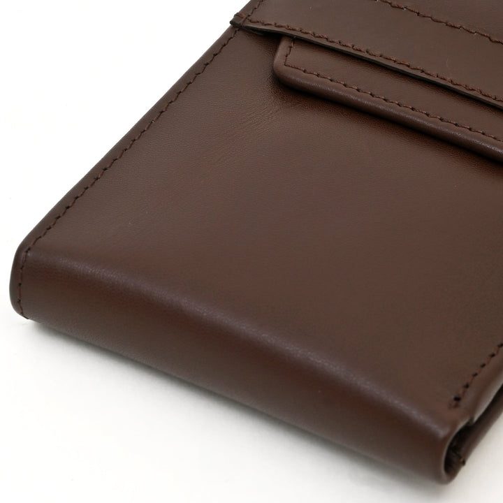 Men’s Leather Wallet 3B Napbrn – Premium Brown Napa Leather Wallet with Coin Pocket & 6 Card Slots | Elegant Slim Bifold Design