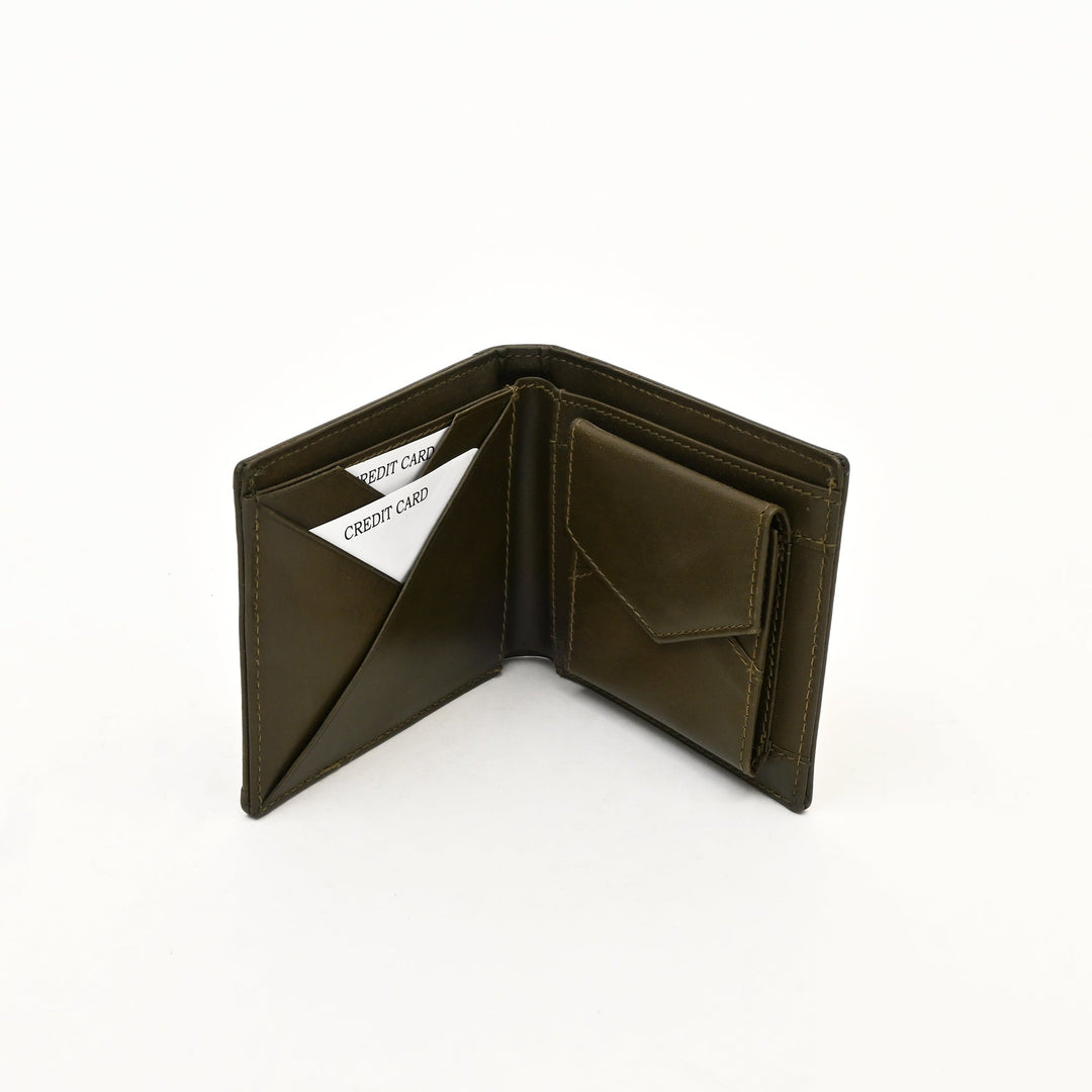 Leather Wallet 1S Napgrn – Premium Green Napa Leather Wallet for Men | Slim, Stylish & Functional