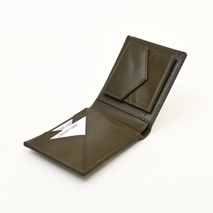 Leather Wallet 1S Napgrn – Premium Green Napa Leather Wallet for Men | Slim, Stylish & Functional