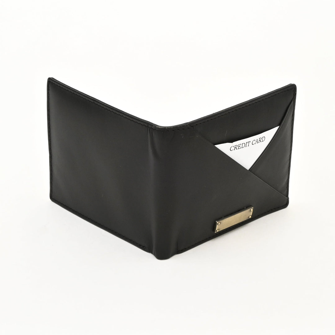 Leather Wallet 1S Crngrn – Green Full-Grain Waxy Leather Men’s Wallet with Coin Pocket & 6 Card Slots