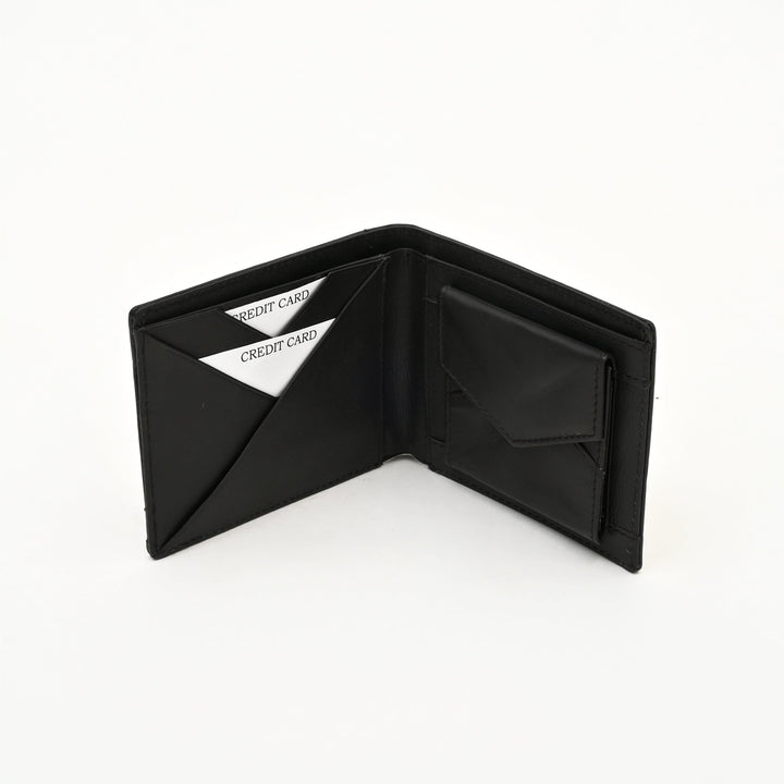 Leather Wallet 1S Crngrn – Green Full-Grain Waxy Leather Men’s Wallet with Coin Pocket & 6 Card Slots