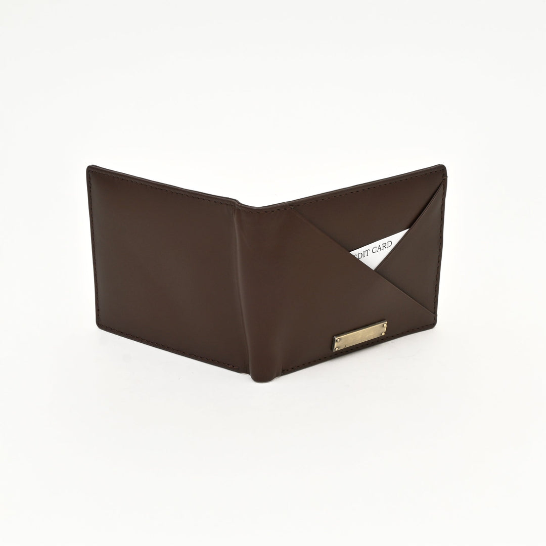 Leather Wallet 1B Napbrn – Premium Brown Napa Leather Wallet for Men | Elegant, Slim & Functional Design