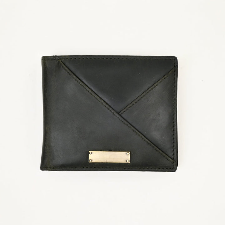 Leather Wallet 1B Crngrn – Premium Full-Grain Green Leather Wallet for Men | Elegant & Functional Slim Design