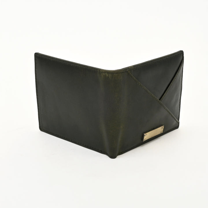 Leather Wallet 1B Crngrn – Premium Full-Grain Green Leather Wallet for Men | Elegant & Functional Slim Design