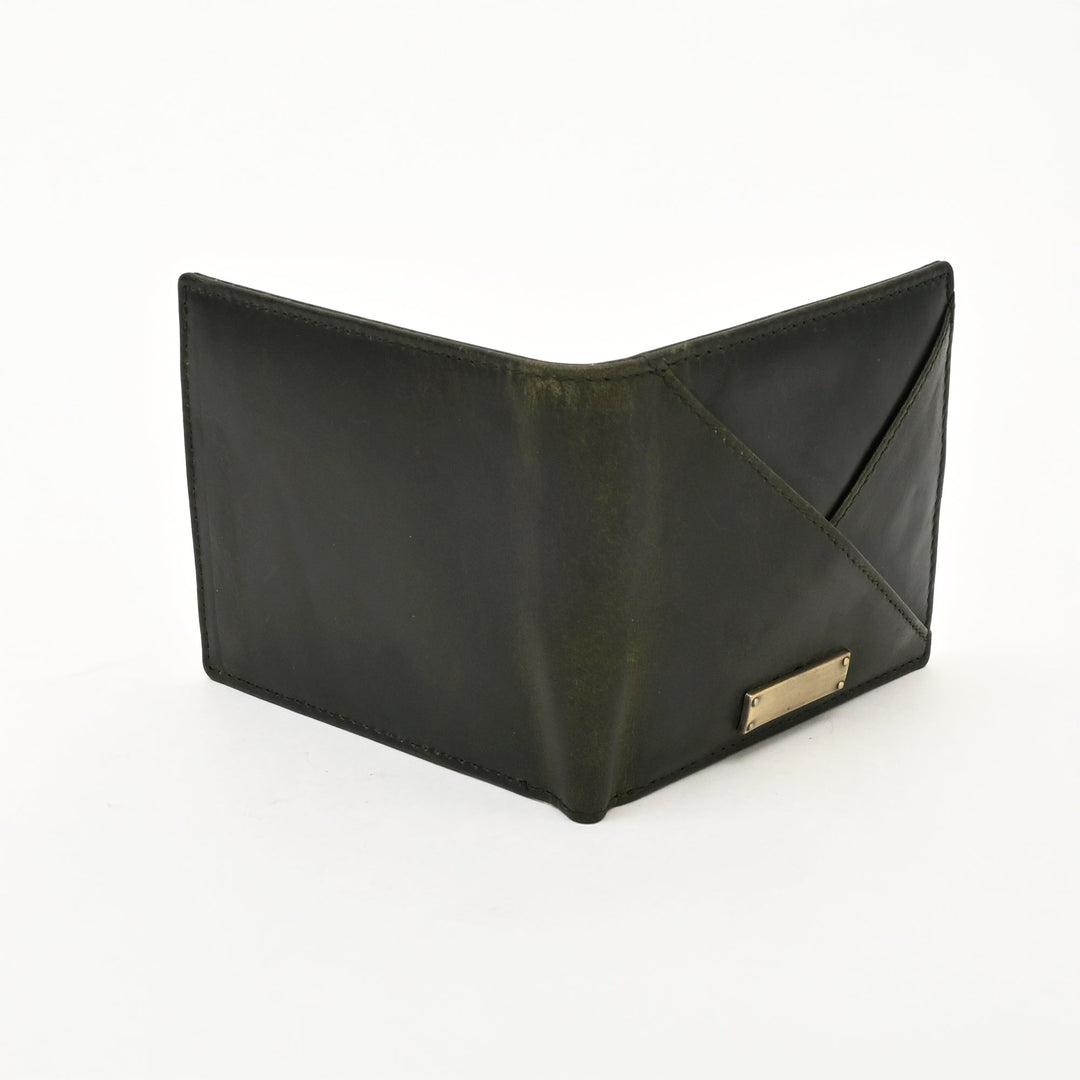 Leather Wallet 1B Crngrn – Premium Full-Grain Green Leather Wallet for Men | Elegant & Functional Slim Design