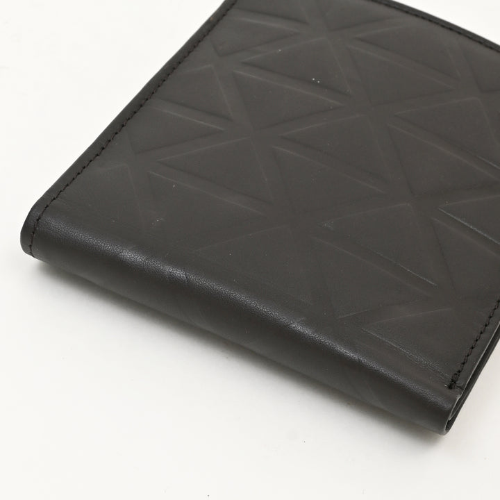 Luxury Dark Brown Napa Leather Wallet – Slim Croc Design with Coin Pocket & Card Slots