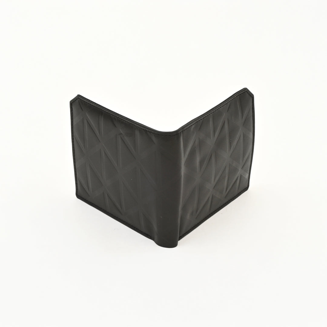 Luxury Dark Brown Napa Leather Wallet – Slim Croc Design with Coin Pocket & Card Slots